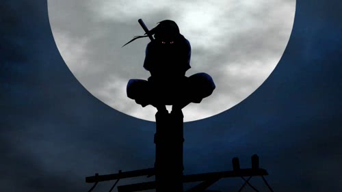 itachi uchiha moonlight desktop wallpaper