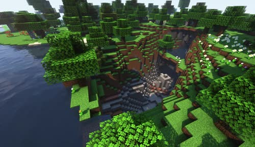 [Minecraft]天然石坑