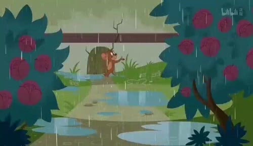 猫和老鼠皇宫组下雨壁纸动态