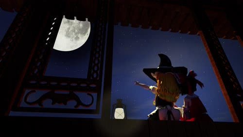 灵梦and魔理沙(东方project动态壁纸）