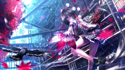 射命丸文(东方project动态壁纸）