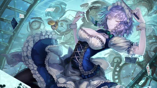 十六夜咲夜(东方project动态壁纸）