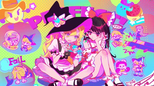 雾雨魔理沙and博丽灵梦（东方project动态壁纸）