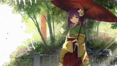 稗田阿求(东方project动态壁纸)