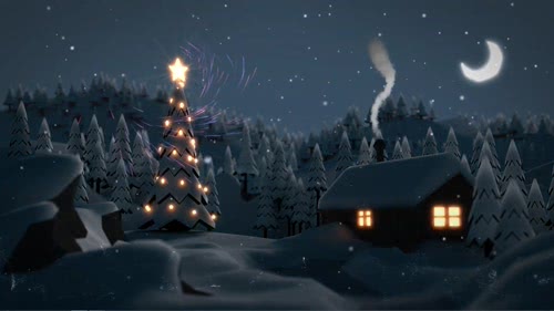 Merry Christmas Snow Fireworks Free Live Wallpaper