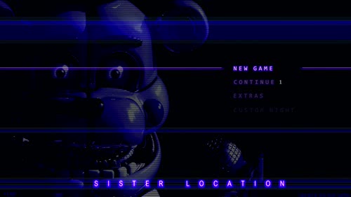 FNAF Sister Location Menu Screen