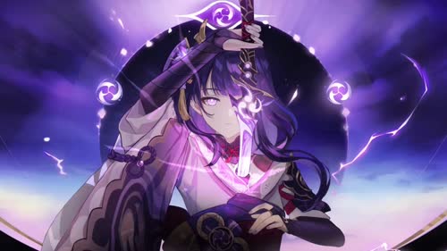 raiden shogun baal genshin impact free live wallpaper