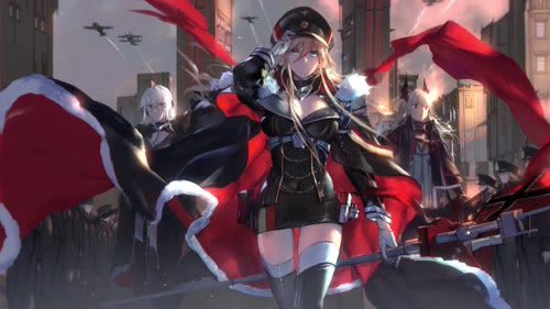 bismarck azur lane fighter 4k live wallpaper
