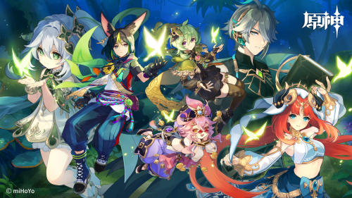 原神 须弥 6人图