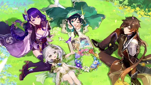 原神 二周年 四神同框 1440p