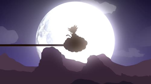 Goku Night Time Flying
