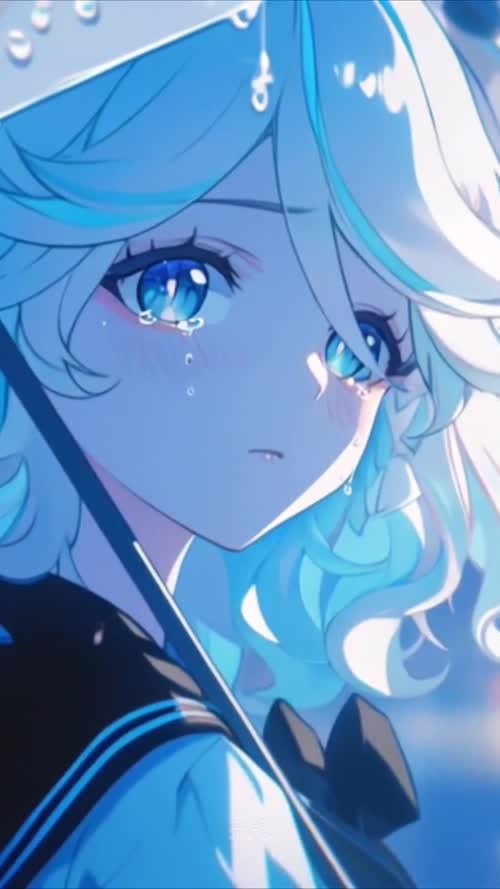 雨天伤感的芙宁娜