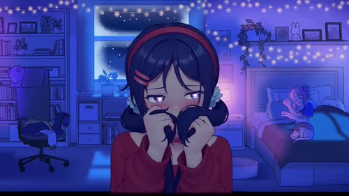 米塔有点害羞的动态视频