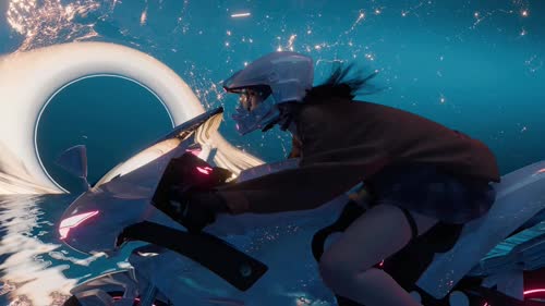 摩托-抖音-桌面星球