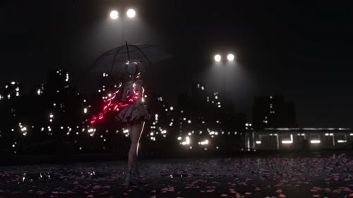 雨中等待-抖音-桌面星球