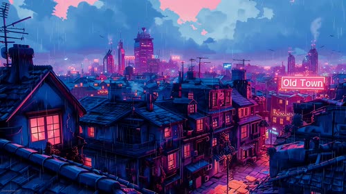 极客云 rain city