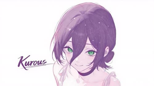 电锯人手绘紫色少女-tt