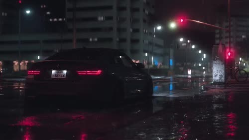 bmw m4 in rain 1