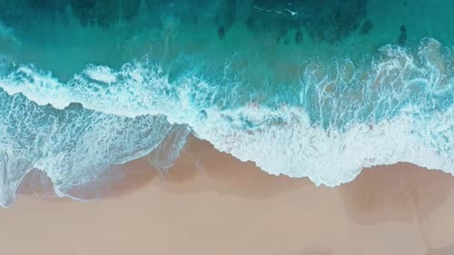 海浪沙滩（俯视）