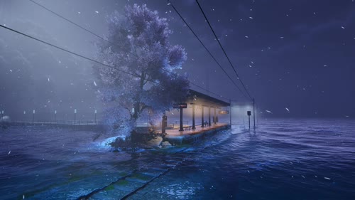 米米 异环雪天风景