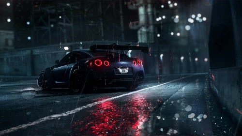 nissan gtr rain