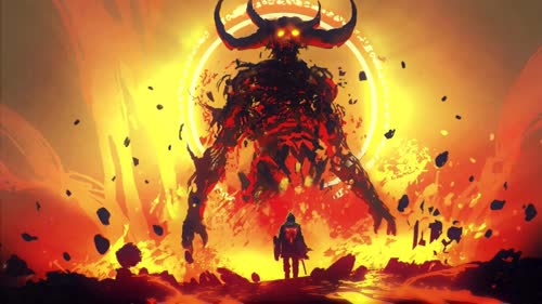 fighting my demon hell live wallpaper