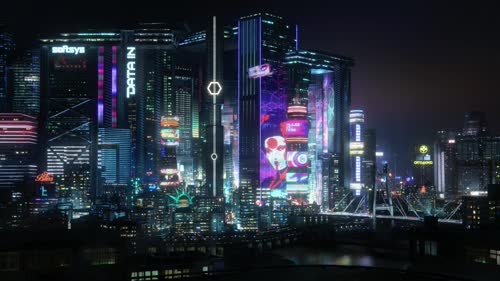 Город киберпанк