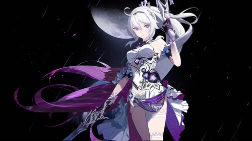 【4k】白发美女