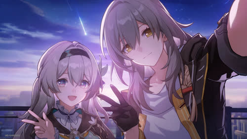 崩坏：星穹铁道流萤与（女）开拓者