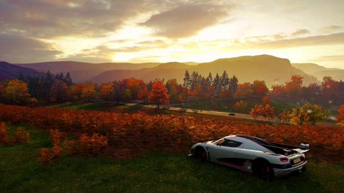 地平线-极光夜景