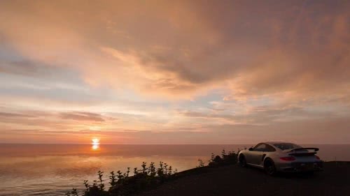 地平线-夕阳西下