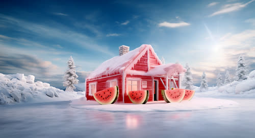 冰冻西瓜屋