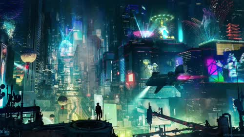Cyberpunk Tokyo City