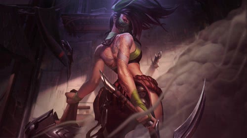 c o champion akali animated splash