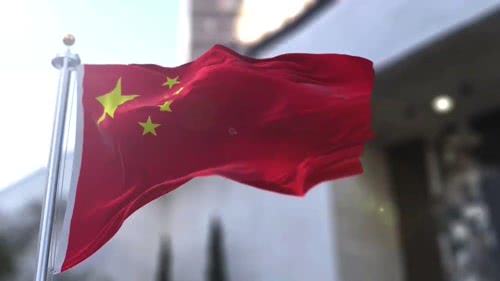 国旗飘扬