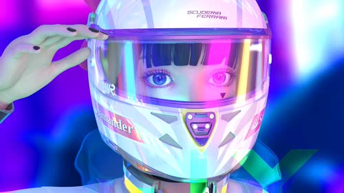 机车少女 横版 调色