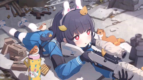 碧蓝档案 美游  垃圾兔