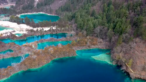 九寨溝 航拍 大彊 mavic 1080P ，冬天童話_2.