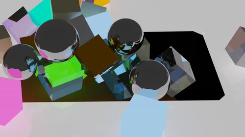 掉落的球和方块