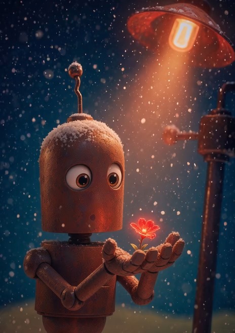 Robot taKe the flower