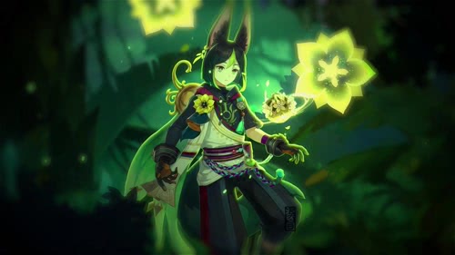 提纳里 浅蔚轻行 4K