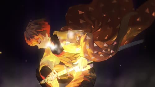 zenitsu agatsuma kimetsu no yaiba desktop wallpaper 