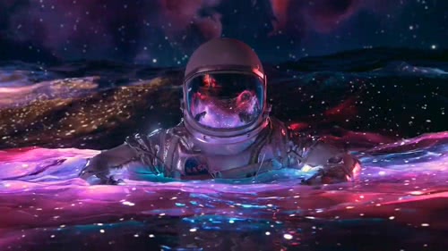 4K60帧动态宇航员太空壁纸 