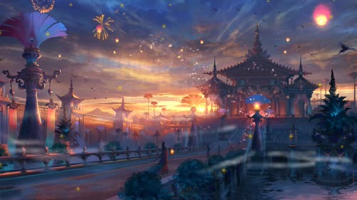 晨昏_欢乐_灯火_宫殿