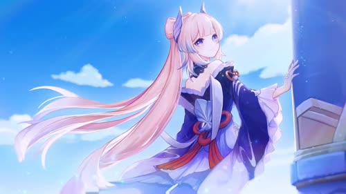 sangonomiya kokomi genshin impact moewalls 