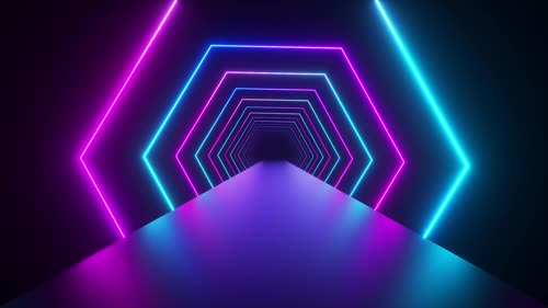 霓虹灯旋转舞台