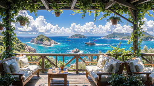 夏日海滨静态高清