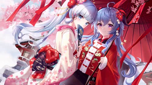 绫华与甘雨（4K&60fps）