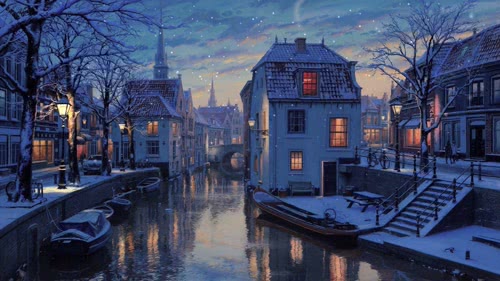 Snow Evening - Evgeny Lushpin