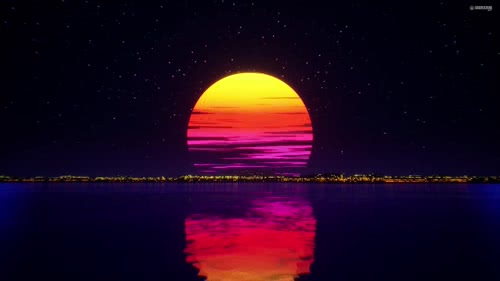 Retro Outrun Sun